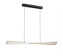 Bizzotto Heron Φωτιστικό Οροφής Ράγα Led Μεταλλικό Μαύρο 120 Εκ.