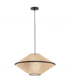 Viokef Φωτιστικό Οροφής Ρατάν Natural Ø45 Amica 4270200