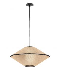 Viokef Φωτιστικό Οροφής Ρατάν Natural Ø60 Amica 4270100