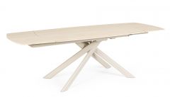 Bizzotto Joakim Επεκτεινόμενο Τραπέζι Φαγητού Κεραμικό Ιβουάρ 160-240x90x75