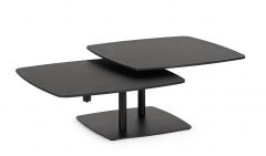 Bizzotto Joosef Επεκτεινόμενο Τραπέζι Σαλονιού Μεταλλικό/Κεραμικό Ανθρακί 70-90x122x35