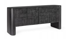 Bizzotto Sinnar Black Sideboard 4Do 185a - 45b - 80h