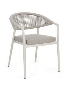 Bizzotto Millor Καρέκλα Εξωτερικού Χώρου Γκρι 57x61x78