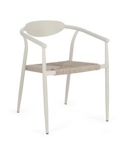 Bizzotto Linares Καρέκλα Αλουμινίου Λευκή 56x61x74