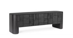 Bizzotto Sinnar Black Tv Cabinet 3Do 156a - 40b - 50h
