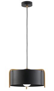 Viokef Φωτιστικό Οροφής Μεταλλικό Μαύρο/Χρυσό Ø35 Seventy’s 4284100
