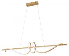 Viokef Φωτιστικό Οροφής Ράγα Led Μεταλλικό Χρυσό Claudia 4291401