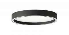 Viokef Πλαφονιέρα Led Μεταλλική Mαύρη Ø40 Vanessa 4292700-Dimmable