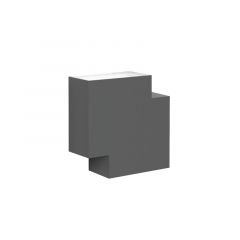 Viokef Απλίκα Τοίχου Led Εξωτερικού Χώρου Ανθρακί Adrina 4309200