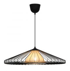 Viokef Φωτιστικό Οροφής Μεταλλικό Μαύρο Ø65 Εκ. Mona 4306600