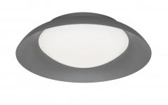 Viokef Πλαφονιέρα Led Μεταλλλική Γκρι Ø31 Εκ. Britney 4307200