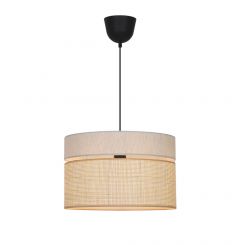 Viokef Φωτιστικό Οροφής Υφασμάτινο/Ψάθινο Natural Andaman 4296500