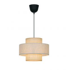 Viokef Φωτιστικό Οροφής Υφασμάτινο/Ψάθινο Natural Andaman 4296600