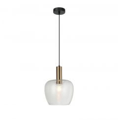 Viokef Φωτιστικό Οροφής Γυάλινο Διάφανο Oliver 4322800