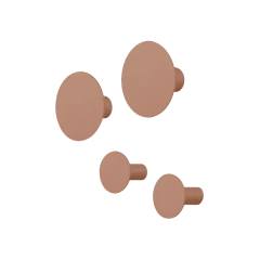 Blomus PONTO Κρεμάστρες Τοίχου PolyStone Σετ 4 Τμχ Ø8,5x7,3 - Mocha Mousse