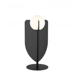 Viokef Επιτραπέζιο Φωτιστικό Γυάλινο/Μεταλλικό Μαύρο Fedora 4325000