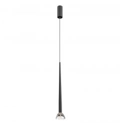 Viokef Φωτιστικό Οροφής Led Μεταλλικό Μαύρο Ø7 Εκ. Rina 4325200