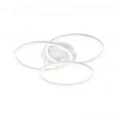 Viokef Τρίφωτη Πλαφονιέρα Led Μεταλλική Λευκή 53,5 Εκ. Livia 4324501