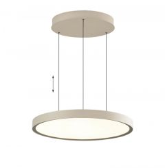 Viokef Φωτιστικό Οροφής Led Μεταλλικό Μπεζ Ø49,5 Εκ. Denver 4329500