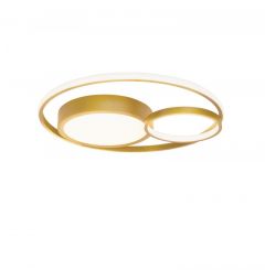 Viokef Πλαφονιέρα Μεταλλική Χρυσή Ø53 Εκ. Karon 4325501