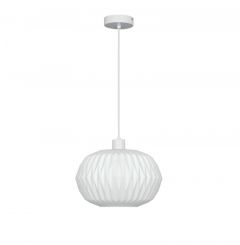 Viokef Φωτιστικό Οροφής Γυάλινο Λευκό Ø30 Εκ. Carson 4328100