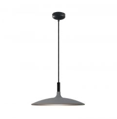 Viokef Φωτιστικό Οροφής Led Τσιμεντένιο Γκρι Ø30 Εκ. Mervin 4327700