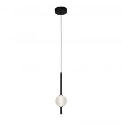 Viokef Φωτιστικό Οροφής Led Γυάλινο/Μεταλλικό Μαύρο 36,5 Εκ. Abeona 4330300