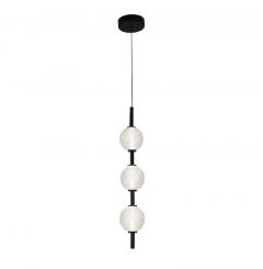 Viokef Φωτιστικό Οροφής Led Γυάλινο/Μεταλλικό Μαύρο 55,5 Εκ. Abeona 4330400