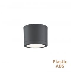 Viokef Φωτιστικό Οροφής Εξωτερικού Χώρου Led Ανθρακί Ø12,7 Εκ. Tissu 4333300