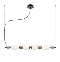 Viokef Φωτιστικό Οροφής Ράγα Γυάλινο 97 Εκ. Gemma 4331100