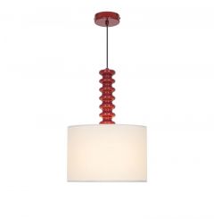 Viokef Φωτιστικό Οροφής Μεταλλικό Μπορντώ Ø40 Εκ. Viridi 4329001