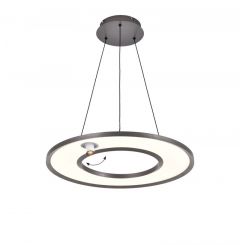 Viokef Φωτιστικό Οροφής Led Μεταλλικό Γκρι Ø60 Εκ. Valeria 4336600