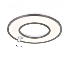 Viokef Πλαφονιέρα Led Μεταλλική Γκρι Ø60 Εκ. Valeria 4336700