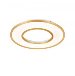 Viokef Πλαφονιέρα Led Χωρίς Spot Μεταλλική Χρυσή Ø60 Εκ. Valeria 4336700