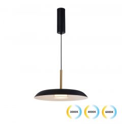 Viokef Φωτιστικό Οροφής Led Με Εναλλαγή Χρώματος Μαύρο Ø36 Εκ. Nudo 4338801