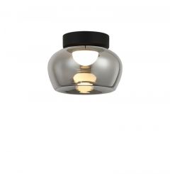 Viokef Πλαφονιέρα Γυάλινη Φιμέ Ø16 Εκ. Nadia 4339300