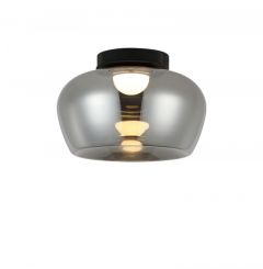 Viokef Πλαφονιέρα Γυάλινη Φιμέ Ø38 Εκ. Nadia 4339400