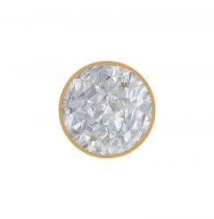 Viokef Φωτιστικό Τοίχου Από Κοχύλια Λευκό/Χρυσό Ø20 Εκ. Doretta 4340001