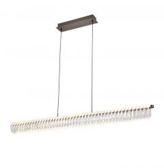 Viokef Φωτιστικό Οροφής Led Ακρυλικό/Μεταλλικό Γκρι Ø60 Εκ. Alba 4337100