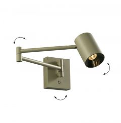 Viokef Φωτιστικό Τοίχου Led Ρυθμιζόμενο Λαδί Melina 4335301 - Dimmable