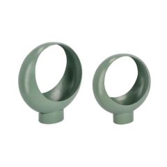 Bizzotto Keyra Κασπώ Μεταλλικά Πράσινα Sage Σετ 2 Τμχ 31x14x33 Εκ.