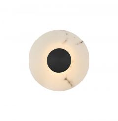 Viokef Φωτιστικό Τοίχου Led Λευκό/Gun Metal Ø30 Εκ. Allison 4337801