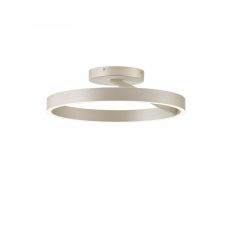 Viokef Πλαφονιέρα Led Με Εναλλαγή Χρώματος Σαμπανιζέ/Ασημί Ø40 Εκ. Saturn 4342800 - Dimmable