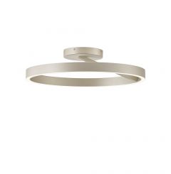 Viokef Πλαφονιέρα Led Με Εναλλαγή Χρώματος Σαμπανιζέ/Ασημί Ø50 Εκ. Saturn 4342900 - Dimmable