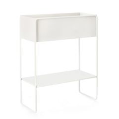 Bizzotto Madelyn Ζαρντινιέρα Μεταλλική Λευκή 50x63,5 Εκ.