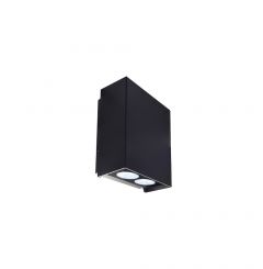 Viokef Φωτιστικό Τοίχου Led 10W Εξωτερικού Χώρου Μαύρο 10x12 Εκ. Sylvio 4352500