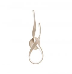 Viokef Φωτιστικό Τοίχου Led Μεταλλικό Μπεζ 61 Εκ. Ribbon 4347900