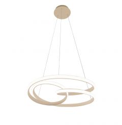 Viokef Φωτιστικό Οροφής Led Μεταλλικό Μπεζ 51x49 Εκ. Ribbon 4347600