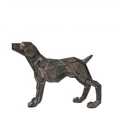 Espiel Φιγούρα Σκύλου Γεωμετρική Μαύρη 29,5x10,5x21,5 Εκ. Κωδικός: CIN105