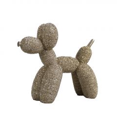 Espiel Σκύλος "Poodle" Polyresin Σαμπανί 17,5x7x15,5 Εκ. Κωδικός: FAD211